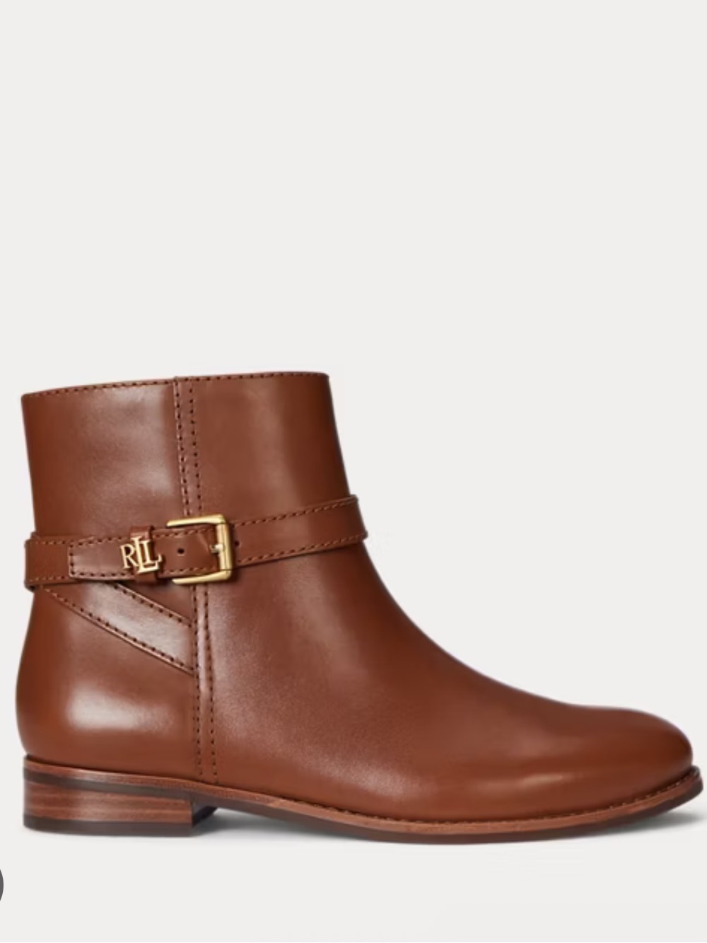 ๐ธRALPH LAUREN๐ธ Brooke II Calfskin Bootie In Brown Size: 6B